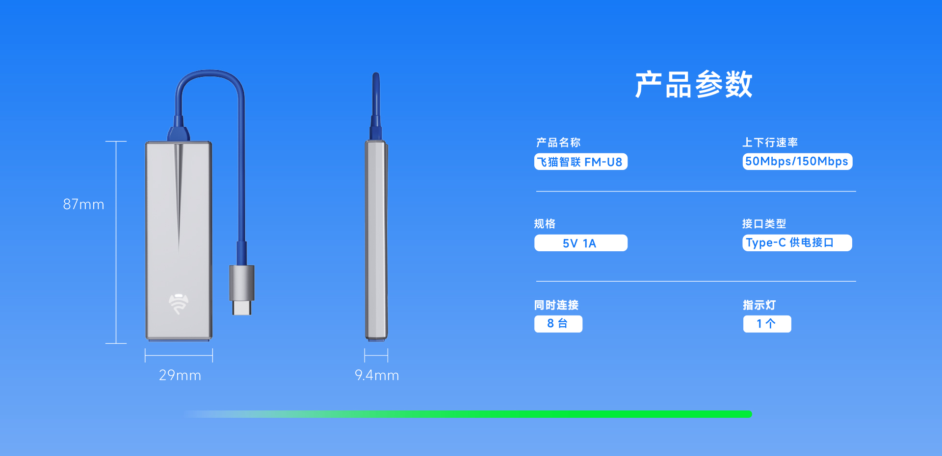 飞猫智联U9-产品参数